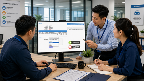 BMO e-Claim approval screen