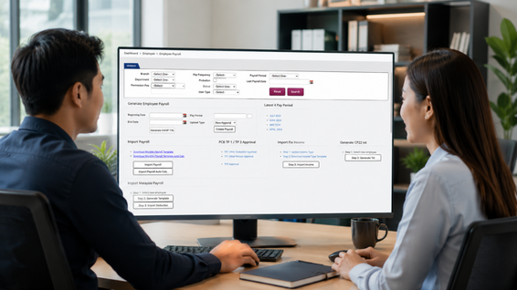 BMO generate payroll screen