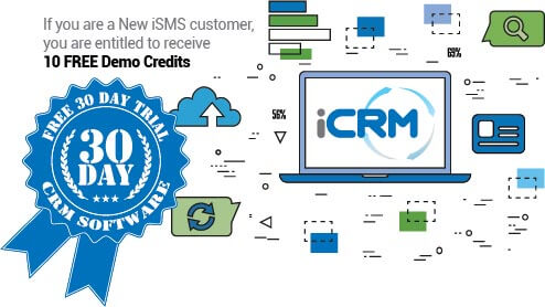 Old BMO iCRM free trial banner